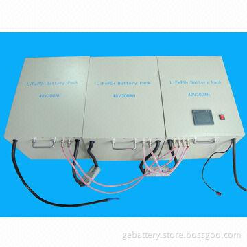 48V/300Ah LiFePO4 Battery Pack for Energy Storage Systems, with 54.8V Charging Voltage